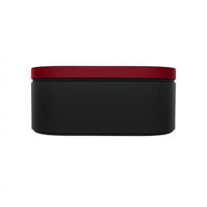 Твердий дорожній чохол з еко-шкіри для акуратного зберігання фена (червоний оксамит)