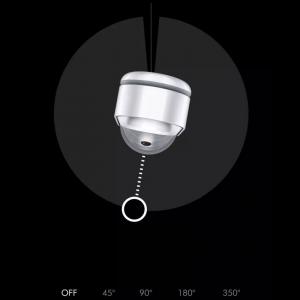 Діапазон обертання від 45° до 350°